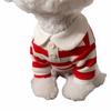 Breathable Dog Thin Shirt Collared Style Dog T Shirts Fashion Dog Striped Shirt  Kittens Wear