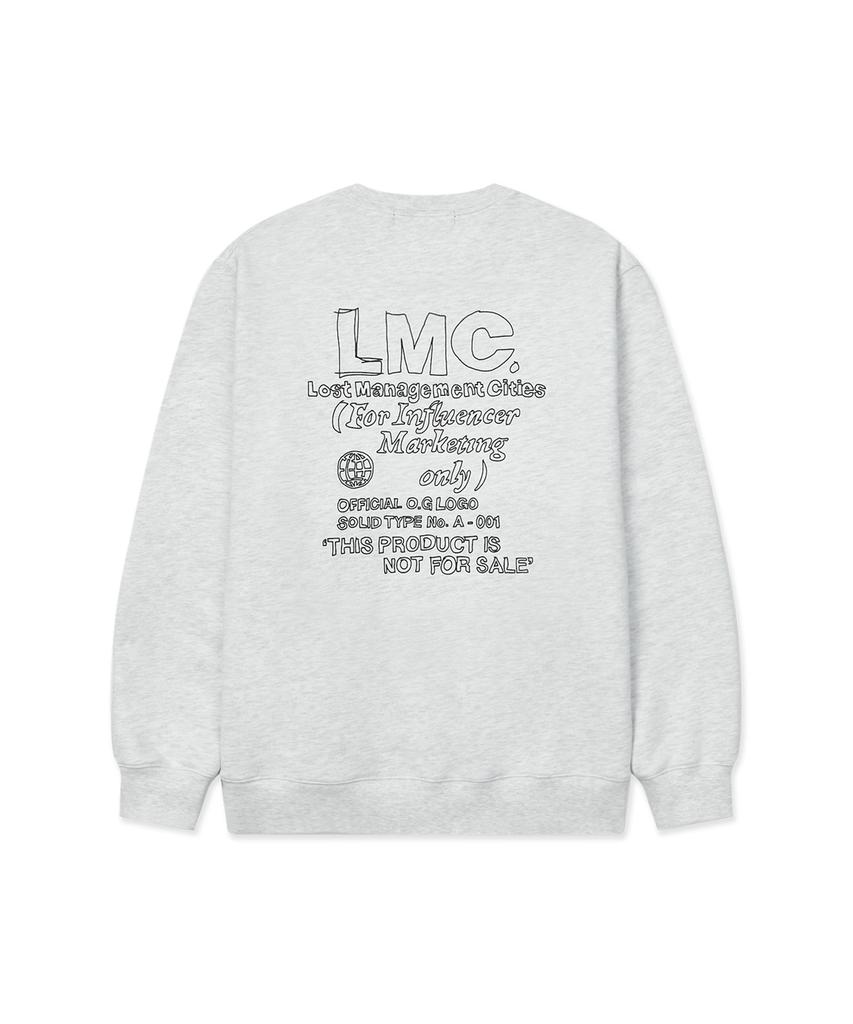 Свитшот LMC Fn Doodle Светло-серый меланж