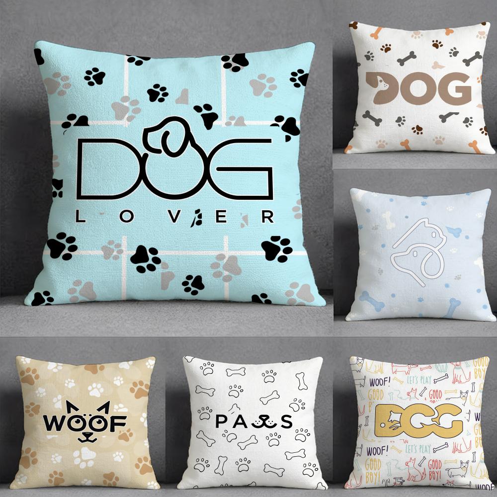 Animal Alphabet Pillow Case Pillowcase Doublesided Printed Sofa Cushion Bedroom Headboard Pillow