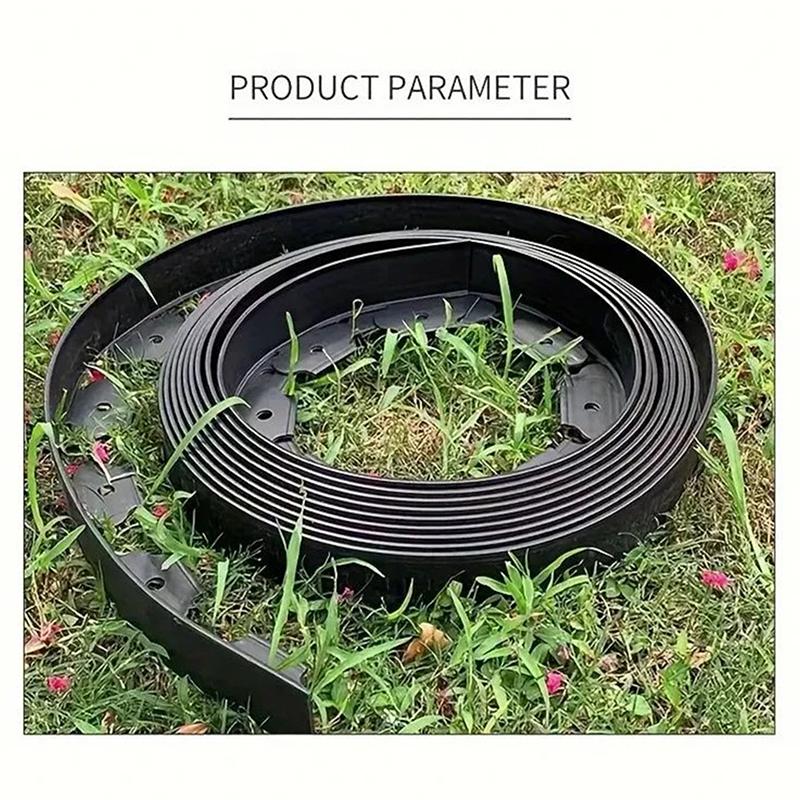 10Meters Fixed Garden Barrier Lawn Grass Plastic Edging Border Landscape Edging Garden Edge Kit Easy To Install