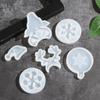 Resin Festival Supplies Silicone Casting Mold Christmas Mould Snowflake Bell Deer Xmas Tree Shape
