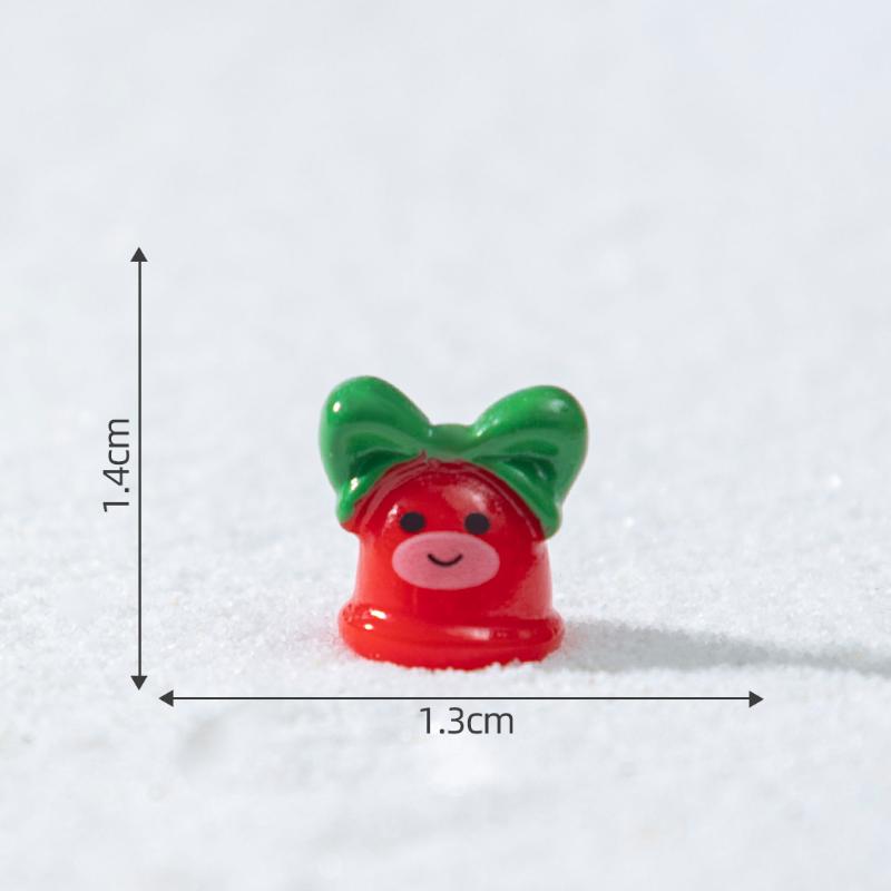 1/4 шт. Рождественская елка Санта Клаус Снеговик Лось Пингвин Колокольчик Миниатюрные ландшафтные украшения Дом Новый год Рождество Кукольный домик Декор