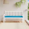 VidaXL Garden Bench Cushion, Bench Cover with String Ties, Waterproof Outdoor Cushion, Light Blue 361606