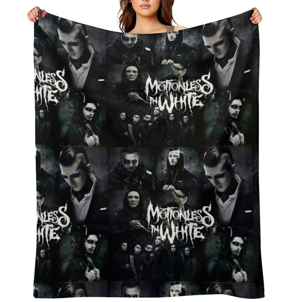 УЧАСТНИКИ MOTIONLESS IN WHITE Плед-накидка Утяжеленные термоодеяла для путешествий Одеяла Диваны для декора Диванные пледы