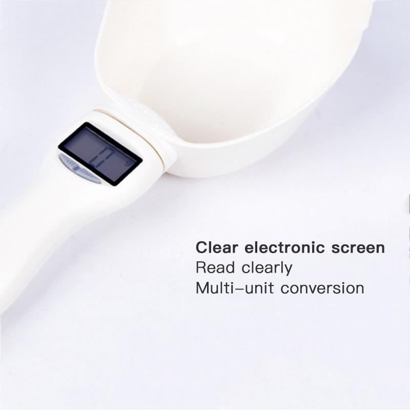 1 Высококачественные электронные весы для корма для домашних животных, измерительный инструмент, ложка для кормления собак и кошек, кухонные весы, цифровой контейнер, товары для животных