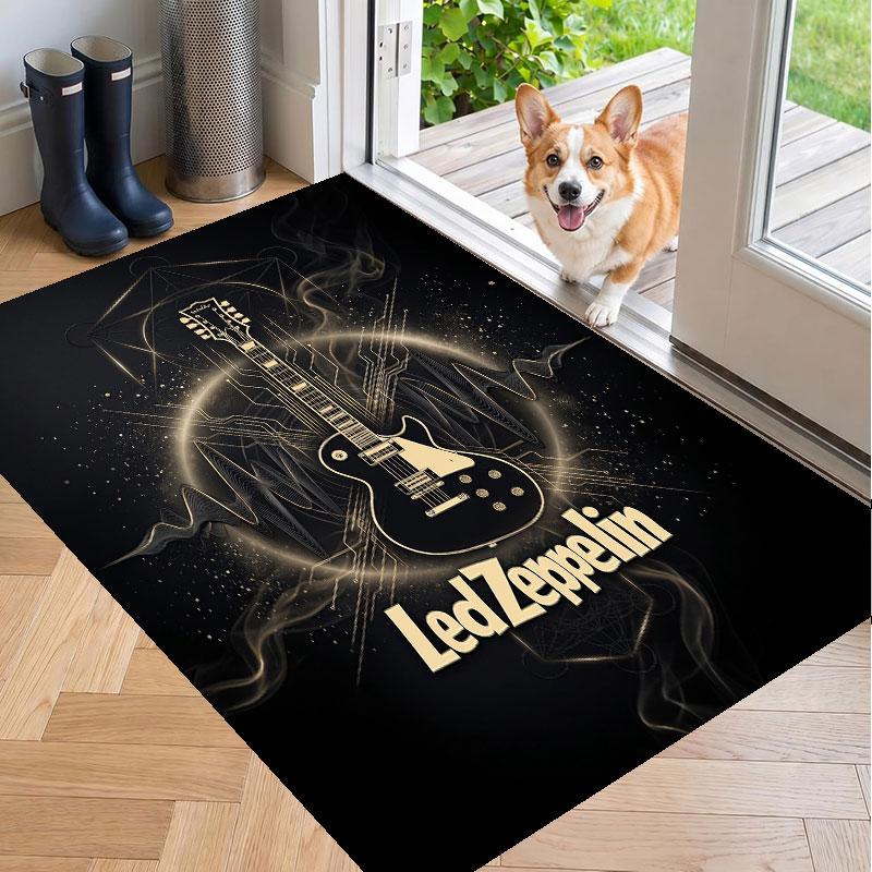 Soft Floor Carpet Led Zeppelin Pattern Area Rug Decorative Mat For Home Room Decoration