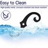 2Pcs Cast Iron Shutter Fasteners Easy Installation Hardware for Exterior Window Protective and Stability