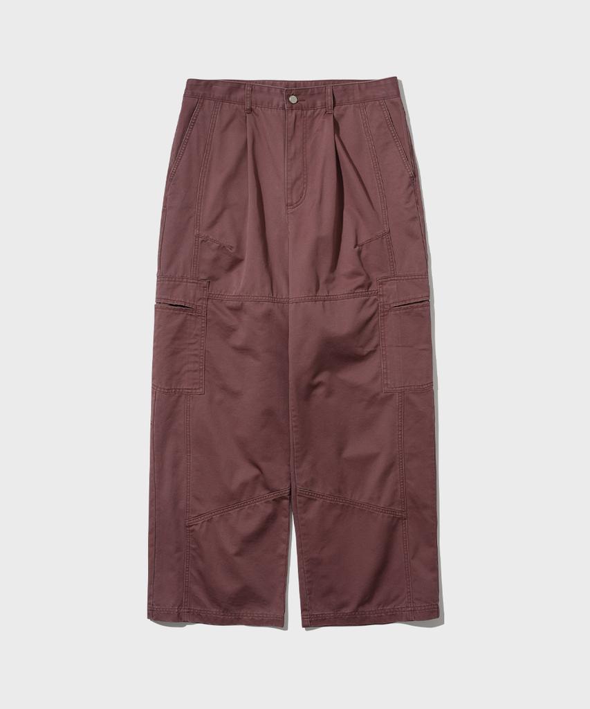 INTEMPOMOOD Panel Bio Washed Cargo Pants_Charcoal