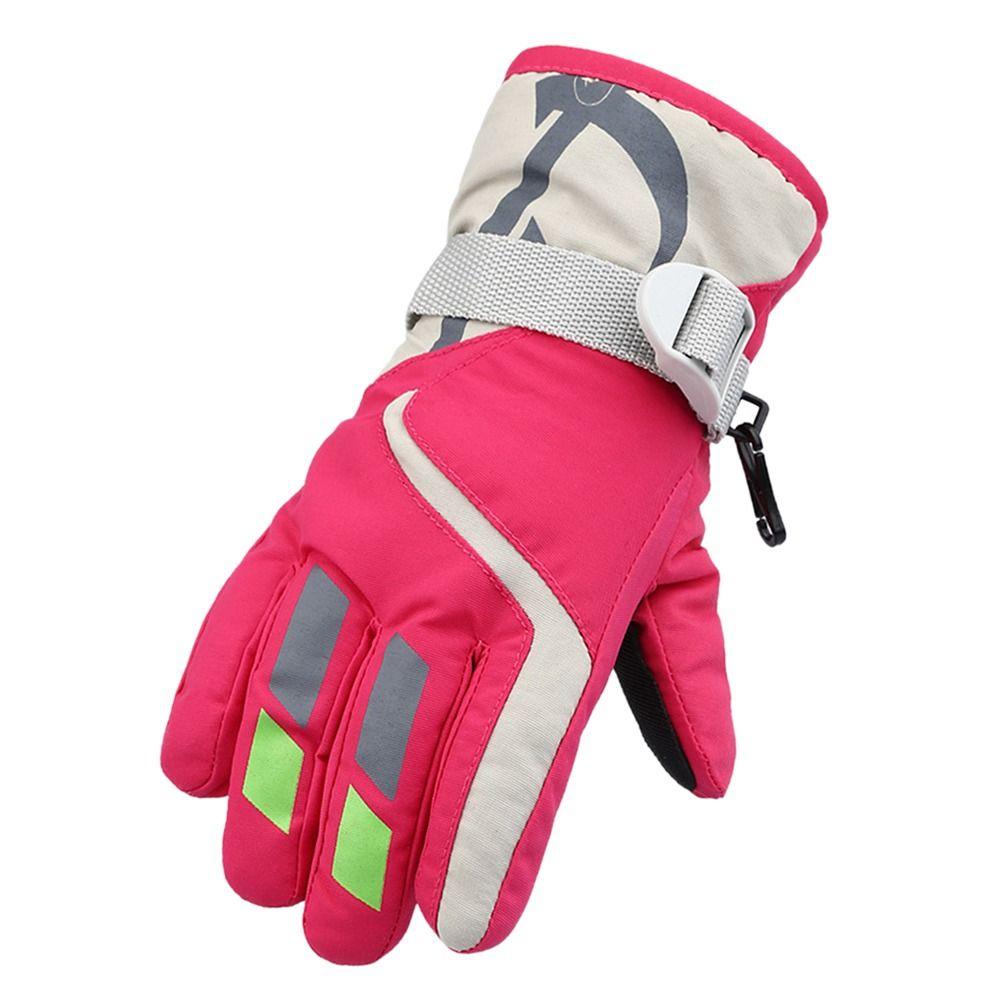 Waterproof Children Ski Gloves Windproof Winter Warm Cute Kid Gloves  Snow Snowboard