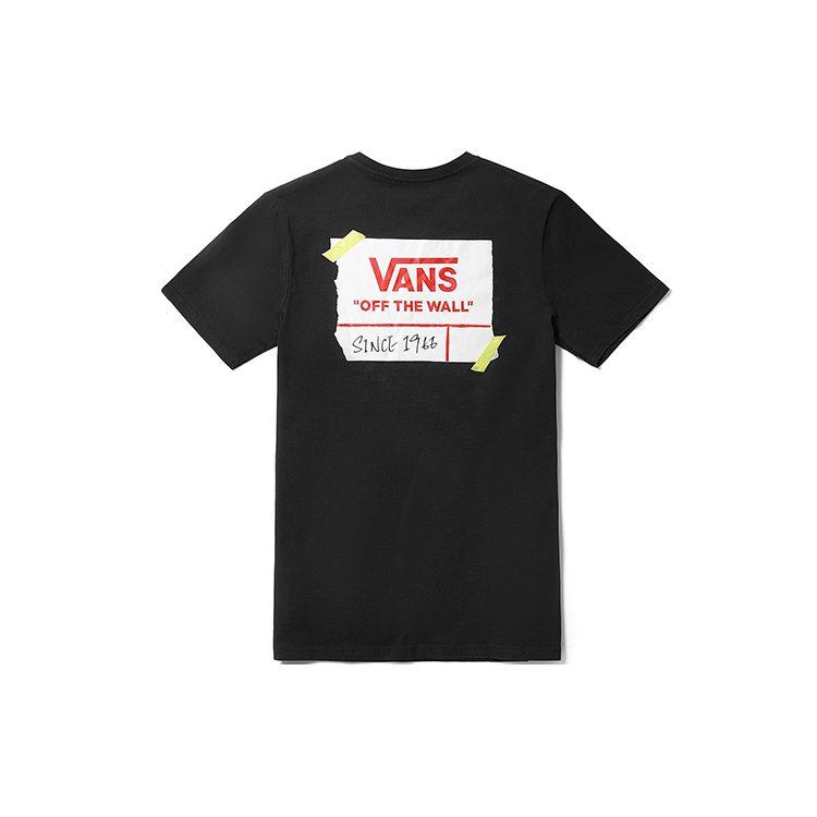 Vans DIY Футболки с принтом унисекс с круглым вырезом умеренного прямого кроя VN0A3ZN5BLK