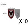 Фигурки Средневековых Рыцарей Аксессуары Строительные Блоки Плащ Офицера Шлем Мантия Доспехи Щит Черный Орел Красный Лев Игрушки Кирпичи MOC