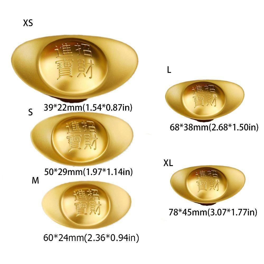 Pure Copper Gold Ingot Solid Desktop Ornaments Simulation Treasure Bowl Ornament Living Room
