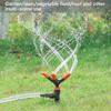 Garden Sprinkler With Ground Plug Pipe Connector 360-Degree Automatic Rotating Spray Watering Flowers Grass Vegetables Plants