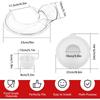 Pouring Shield and Mixers Bowl Covers Fits KitchenAid 4.5-5Qt Tilt-Head Stand Mixers Secure Splatter Guard Lids 6