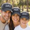 Хлопковые Бейсболки для Родителей и Детей Винтажные Уличные Шляпы от Солнца Вышитые Кепки DAD MOM BABY