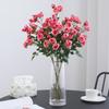 66Cm Artificial Bubble Roses Branches Silk Fake Flower Living Room Decoration Light Luxury Simulation Rose Orange Flowers