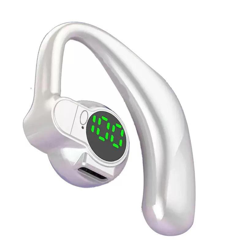 Беспроводные наушники 180° Bluetooth 5.4 Hands-free Шумоподавление Поворотный Цифровой Дисплей Наушники Одноухие Накладные на Ухо