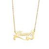 Custom Name Necklace Personalized Engraved Cutting Letter Name Gold Plating Necklace Stainless Steel Pendant Necklaces BWN92001