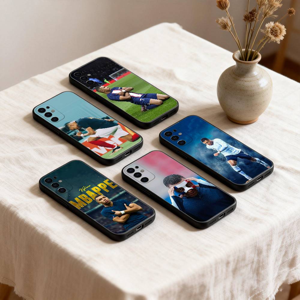 Чехол для телефона K-Kylian M-MbappeS с изображением футболиста Для Samsung S26,25,24,21,22,23,30,20,Ultra,Plus,Fe,Lite Черный Мягкий Чехол