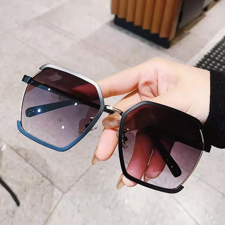 Солнцезащитные очки с белой оправой, женские летние солнцезащитные очки с большим круглым лицом, с большой оправой, с тонкими линзами, солнцезащитные очки с защитой от ультрафиолета, для отдыха на море