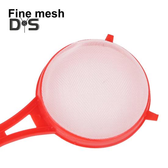 4 шт. дуршлаг для муки с длинной ручкой, безопасный пластиковый многофункциональный ситечко для чая и муки