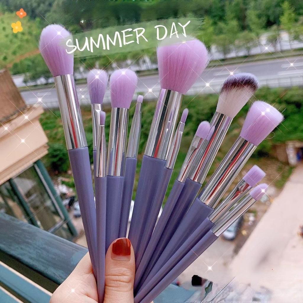 13 PCS Makeup Brushes Set Eye Shadow Foundation Women Cosmetic Brush Eyeshadow Blush Beauty Soft Make Up Tools Bag