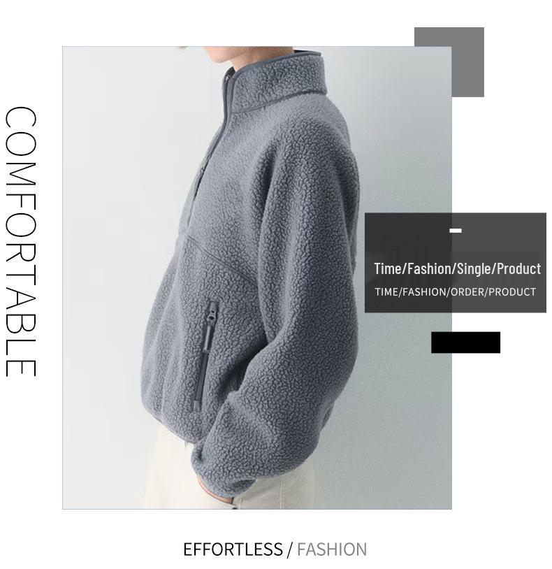 Women's Velvet Fluffy Hoodie: European American Autumn/Winter Style, Solid Color, Fashionable, Versatile Casual Top