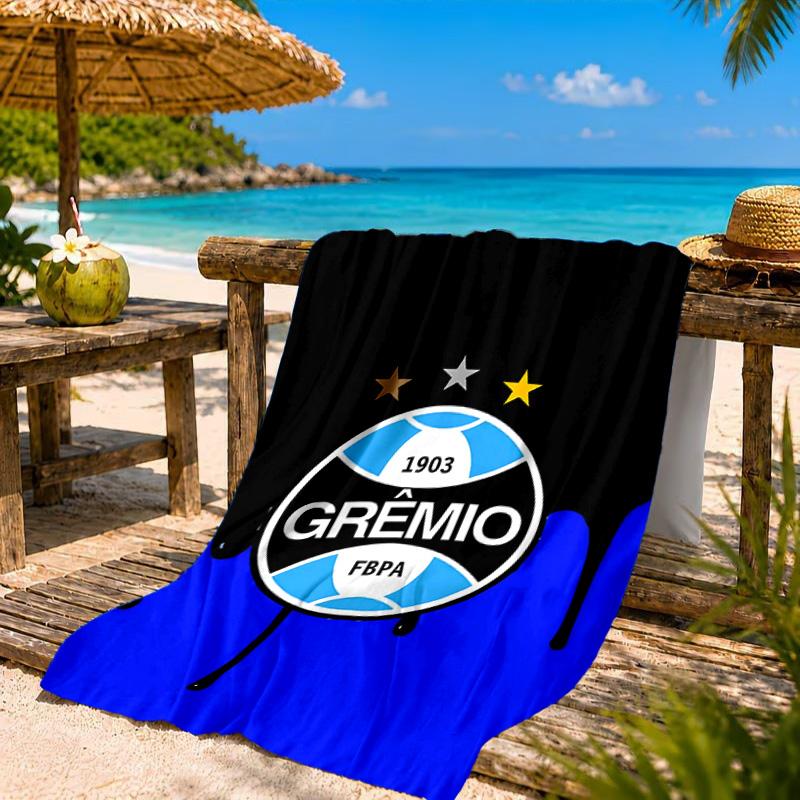 Gre-mio Football Badge Printed Microfiber Beach Towel, Soft And Absorbent, Quick-Dry, Ideal for Summer Travel, Beach Essential, Swimming Pool