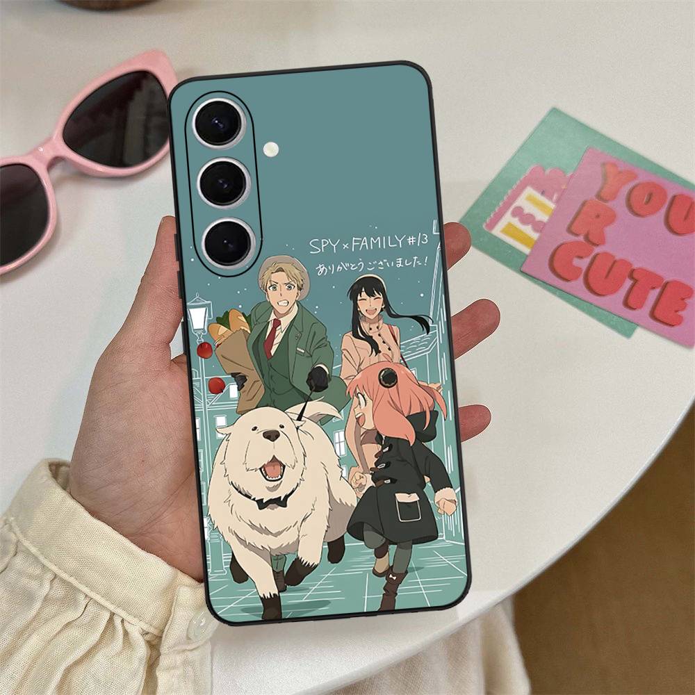 Классический аниме чехол для телефона Spy X Family для Samsung S 24 Fe 25 Ultra Plus 20 Lite 21 30 22 23 24 22 Ultra 5G Fundas