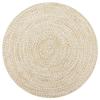 VidaXL Handmade Rug Jute White and Natural 90 Cm