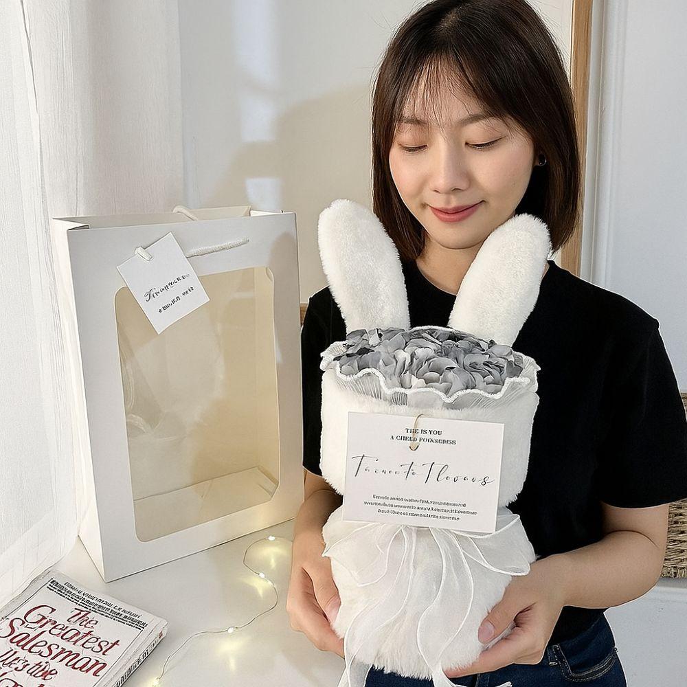 Artificial Rose Flower Bouquet Cute Fake Flower Birthday Gift Soap Flower Gift Graduation Gift