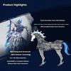 ЯДЕРНЫЙ МОТОР Чжао Юнь на Коне - Металлическая Рама Супер-Артикулированная Модель-Конструктор Меха Фигурки Действия Кукла Модный Игрушечный Подарок