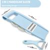 5 in 1 Slicer for Kitchen Vegetable Cutter with Multi Blade for Potato Chips Julienne Shredder Peeler Blue7