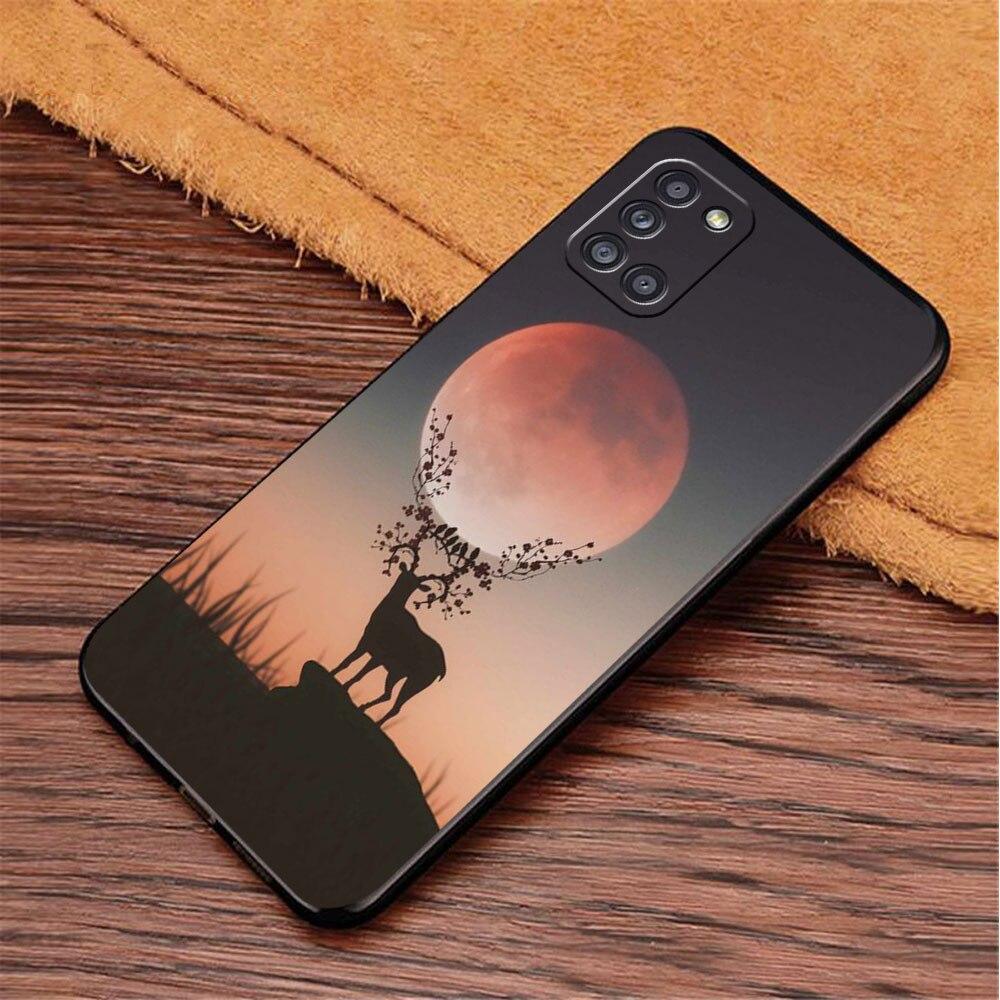 Для Samsung Galaxy A02s A12 A31 A41 A32 4G A71 A21s A51 A52 A72 A53 A52s 5G A22 Камуфляжные чехлы для мобильных телефонов с охотой на оленя телефон принципиально