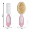 2 Pcs/Set Baby Hairbrush Comb Portable Newborn Infant Toddlers Soft Hair Brush Head Massager Set Baby Kids Hair Care Supplies