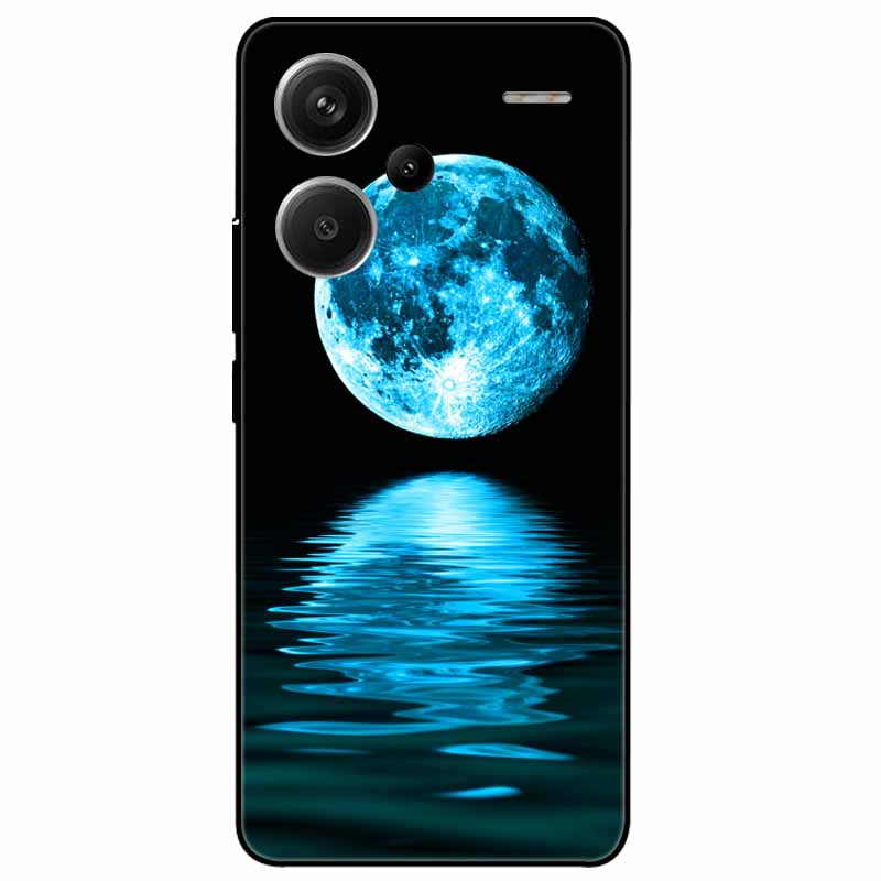 Чехол для Redmi Note 13 Pro Plus 5G Pro+ Мягкий Черный Расписные Кошки ТПУ Funda для Xiaomi Redmi Note 13 Pro 5G Note13 Силиконовый Чехол