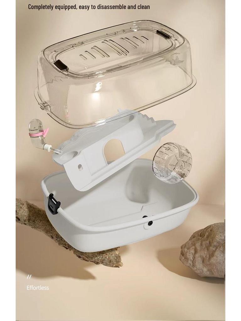 Золотой Медведь Роскошная Акриловая Вилла для Хомяка - Очень Большая Клетка для Начинающих