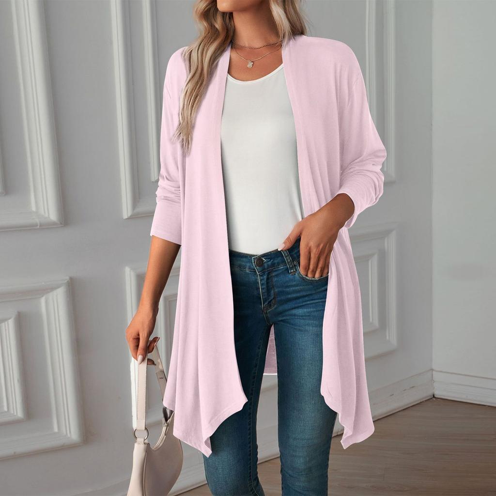 Women's Lightweight Cardigan Sweaters Open Front Long Sleeve Casual Loose Thin Cardigans