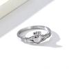 Кольцо Claddagh из нержавеющей стали Ирландское Сердце Корона Свадебное Кольцо-Обещание для Женщин Мужчин Размер 4-10