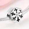 925 Sterling Silver Charm Pink Cz Beads Jewelry Making Fit Original European Charms Bracelets