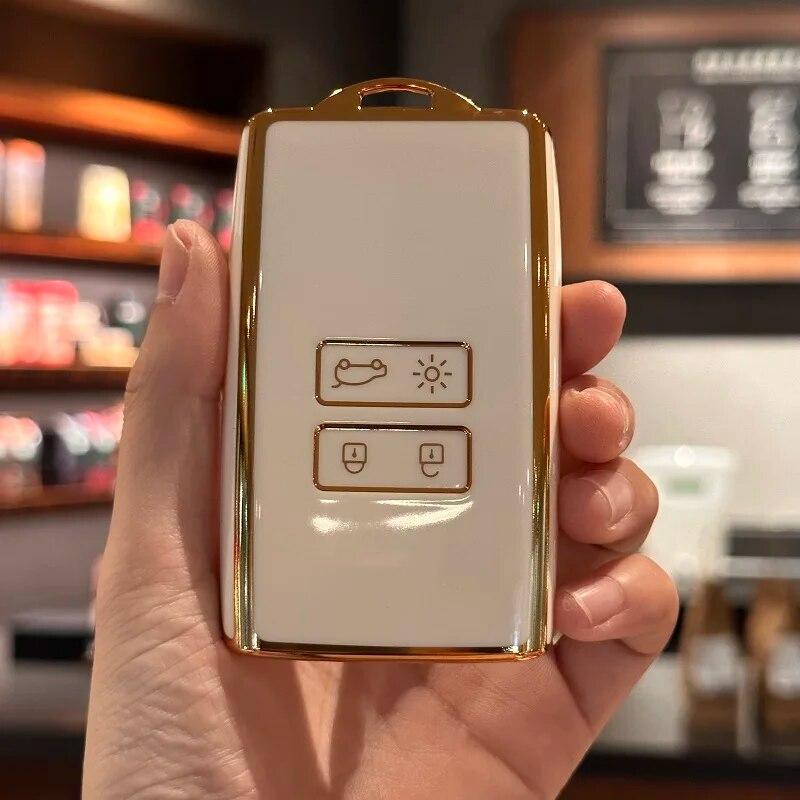 Car Key Case Cover Key FOB Cover for Renault Captur Koleos Kadjar Arkana Megane Dacia Duster Sandero Stepway Smart Remot