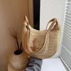 Yogodlns Fashion Summer Straw Crossbody Bag Women Beach Holiday Shopping Woven Shoulder Handbag Messenger Purses Bags