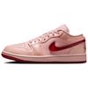 Air 1 Low SE Patent Valentines Day женские кроссовки розовые выцветшие-коралловые Gym-красные HF3174-600