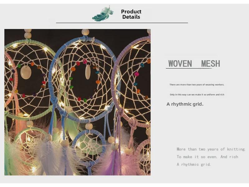 Подвеска-колокольчик в виде ловца снов «Три жизни, три мира» ручной работы — креативный подарок для украшения комнаты