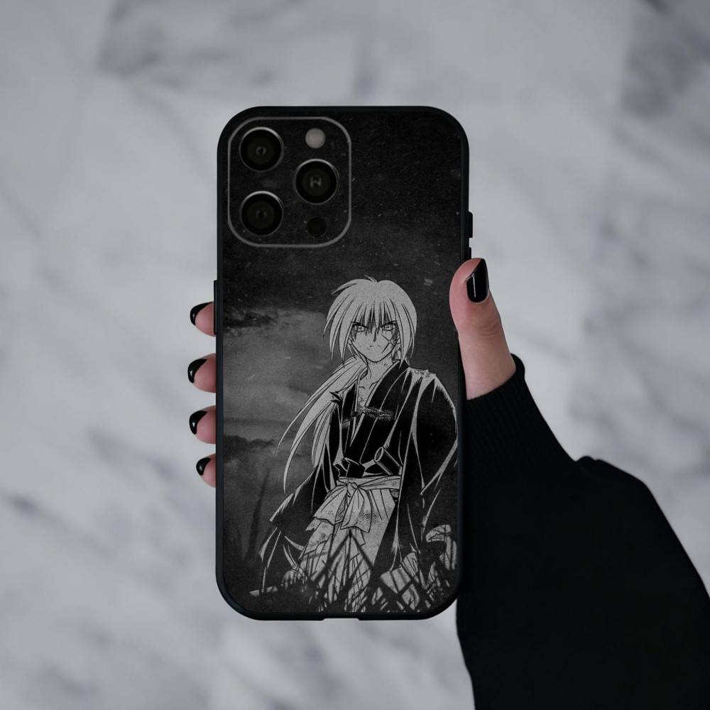 Чехол для телефона Аниме R-Rurouni K-Kenshin-N для iPhone 17pro,16,15,14,13,12,11 Plus,Pro Max,XS,Мягкий силиконовый черный чехол