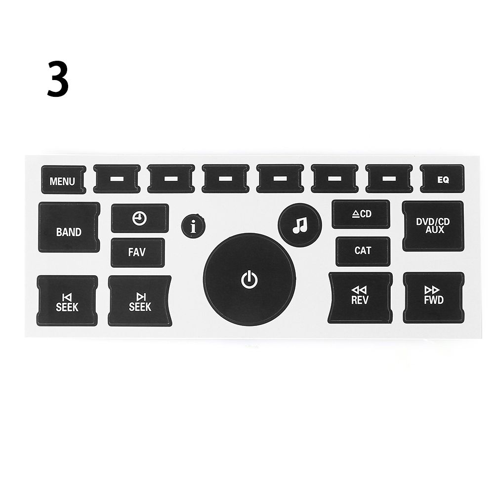 Климат-контроль Замена Наклейки для салона автомобиля Ремонт кнопок Украшения Кнопка управления Наклейка