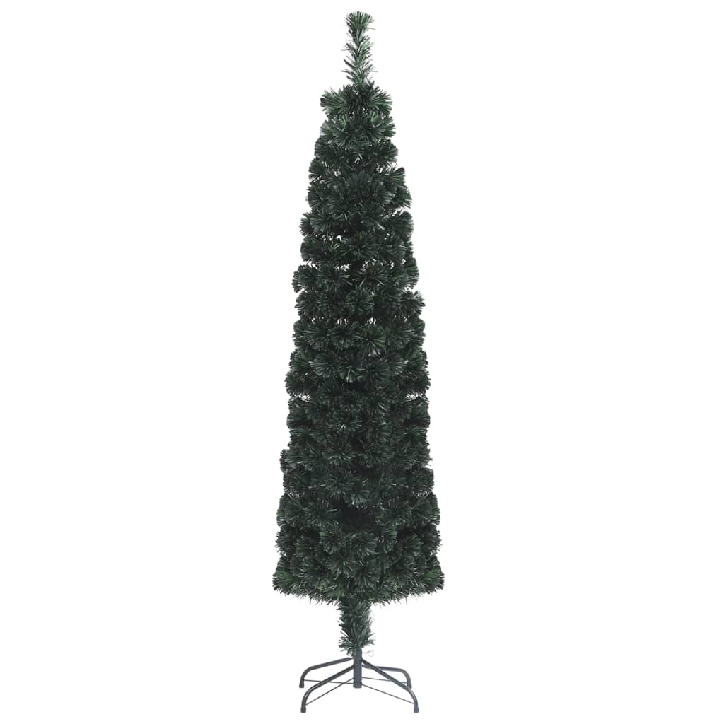 Vidaxl Sztuczna, Wąska Choinka Ze Stojakiem, 120 Cm, Włókno Optyczne