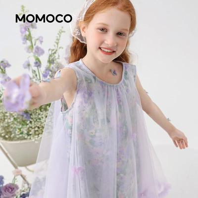Летнее платье без рукавов для девочки MOMOCO