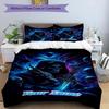 3PC Custom Name Sword Grim Reaper Bedding Set Printed Bedding Set Duvet Cover Closure Includes 1 Duvet Cover & 2 Pillowcases for All Seasons Bedroom