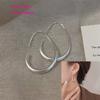VENTFILLE 925 Sterling Silver Geometry Hoop Earring for Women Minimalism Classic Office Versatile Fashion Jewelry Gift Dropship